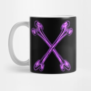 purple cross bone Mug